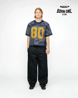 Camiseta Jersey Stussy Team 80 Boxy Fit Blue