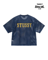 Camiseta Jersey Stussy Team 80 Boxy Fit Blue