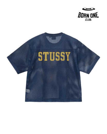 Camiseta Jersey Stussy Team 80 Boxy Fit Blue