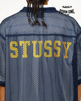 Camiseta Jersey Stussy Team 80 Boxy Fit Blue