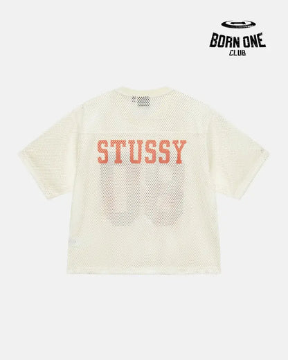 Camiseta Jersey Stussy Team 80 Boxy Fit Cream