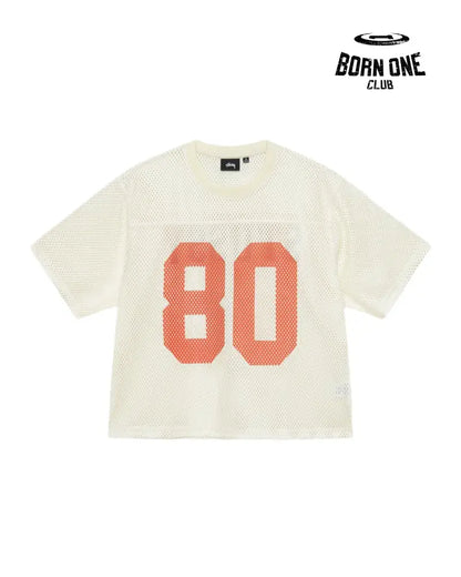 Camiseta Jersey Stussy Team 80 Boxy Fit Cream