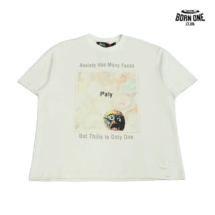 Camiseta Paly Hollywood Anxiety Has Many Faces Tee Cream