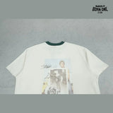 Camiseta Paly Hollywood Back To Love Ringer Tee Cream