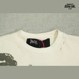 Camiseta Paly Hollywood Collage Racing Tee Cream