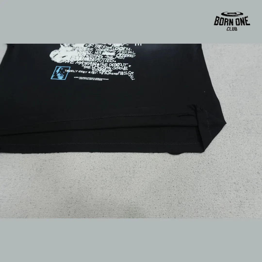 Camiseta Paly Hollywood Cry For Me Washed Tee Black