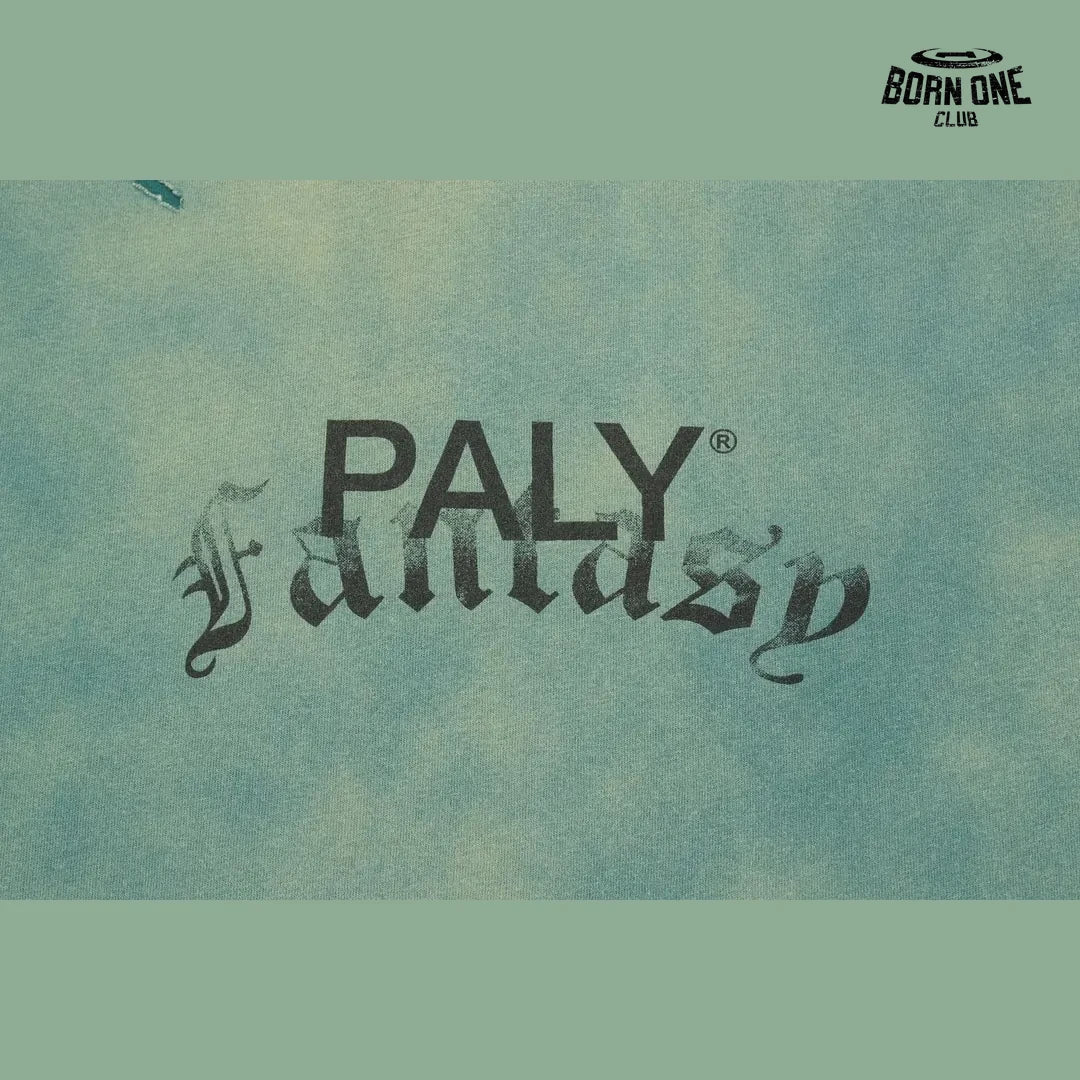 Camiseta Paly Hollywood Fantasy Logo Washed Tee Green