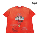 Camiseta Paly Hollywood Graphic Washed Tee Red
