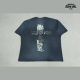 Camiseta Paly Hollywood Marianne Collage Washed Tee Black