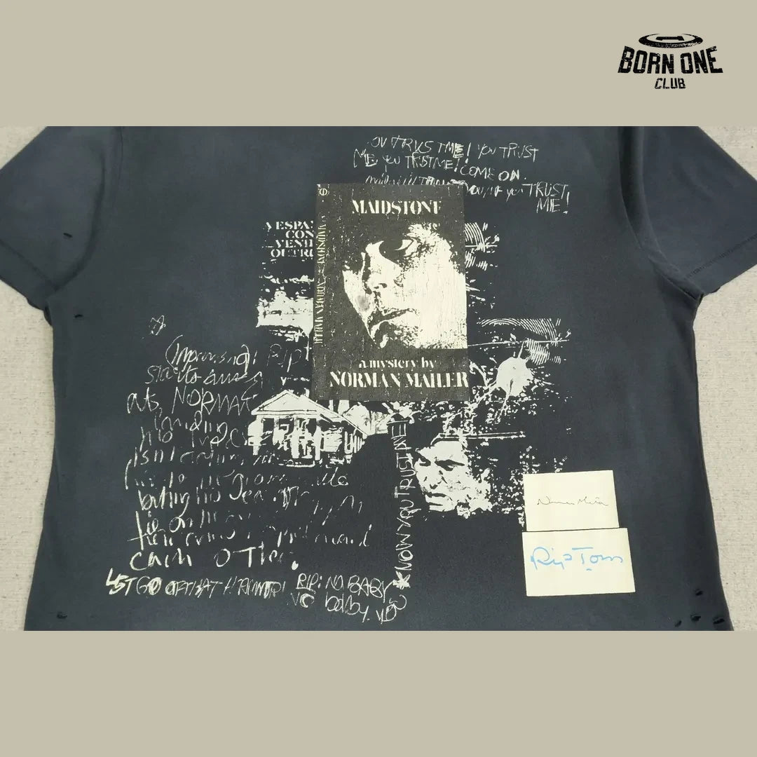 Camiseta Paly Hollywood Marianne Collage Washed Tee Black