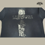 Camiseta Paly Hollywood Marianne Collage Washed Tee Black