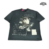 Camiseta Paly Hollywood Marianne Collage Washed Tee Black