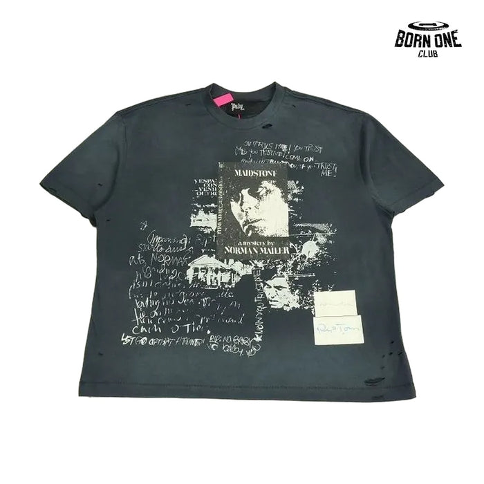Camiseta Paly Hollywood Marianne Collage Washed Tee Black