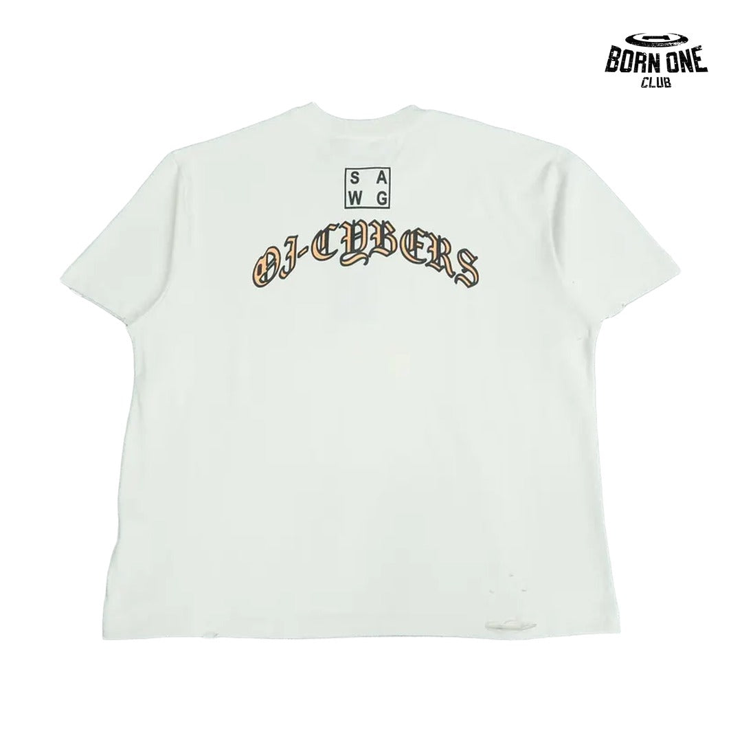 Camiseta Paly Hollywood OJ Cybers Graphic Tee Cream