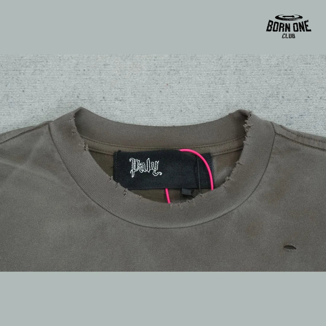 Camiseta Paly Hollywood Sketch Graphic Washed Tee Brown