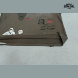 Camiseta Paly Hollywood Sketch Graphic Washed Tee Brown