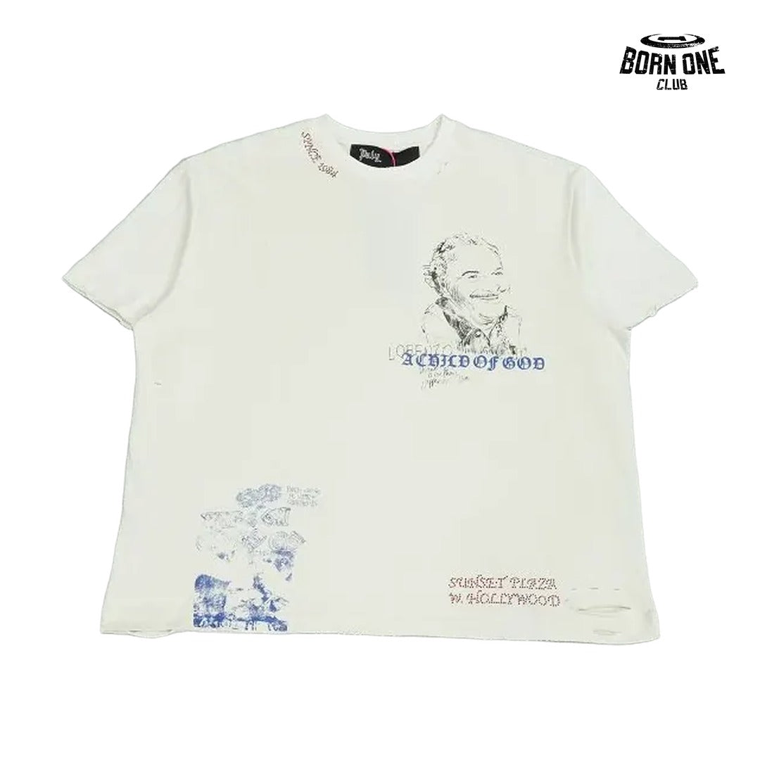 Camiseta Paly Hollywood Sunset Boulevard Tee Cream