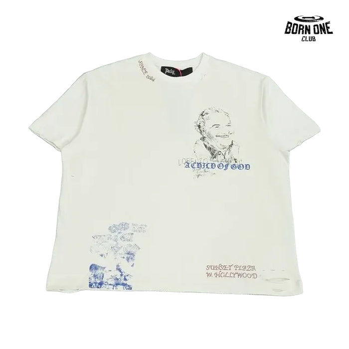 Camiseta Paly Hollywood Sunset Boulevard Tee Cream