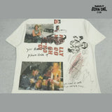 Camiseta Paly Hollywood Tulsa Sketch Tee Cream