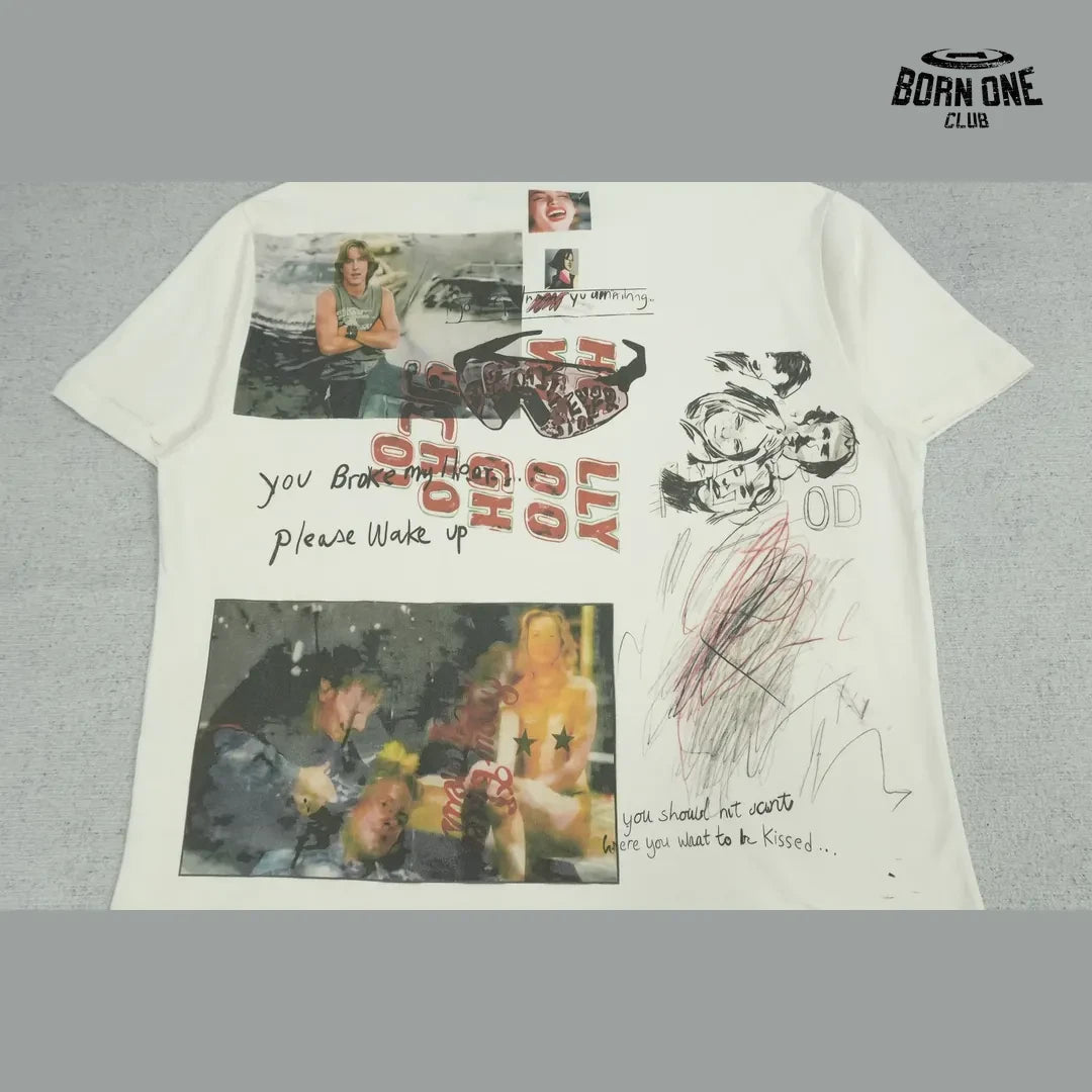 Camiseta Paly Hollywood Tulsa Sketch Tee Cream