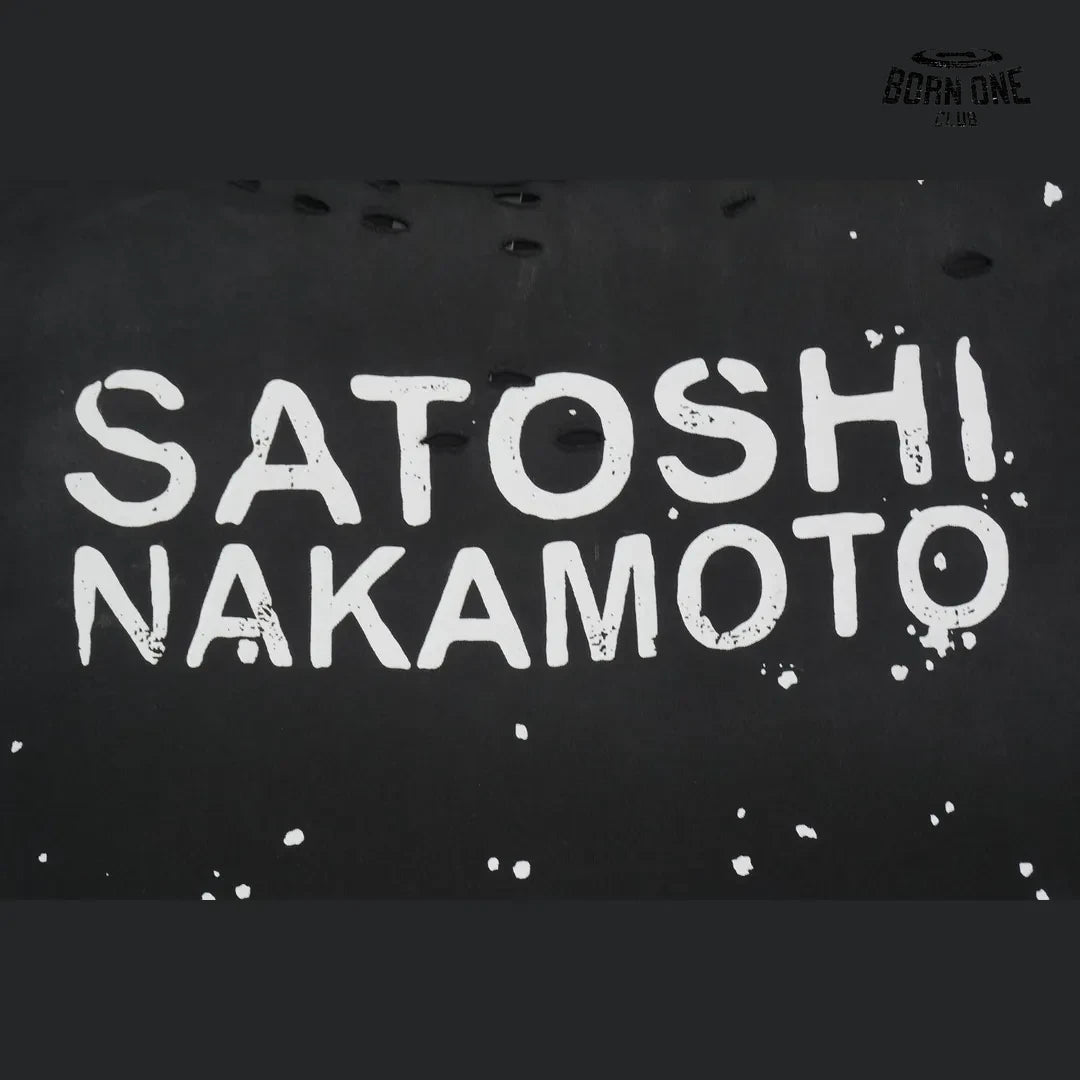 Camiseta Regata Satoshi Nakamoto Paint Splatter Sleeveless Tee Black