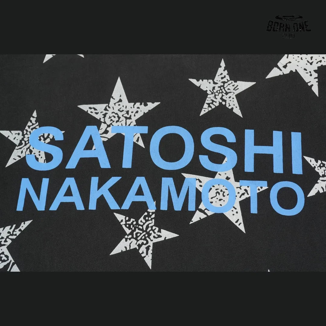 Camiseta Regata Satoshi Nakamoto Stars Sleeveless Tee Black
