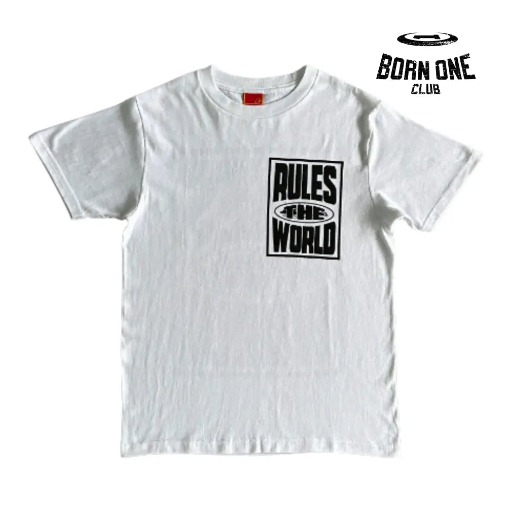 Camiseta Rules Block White and Black Corteiz