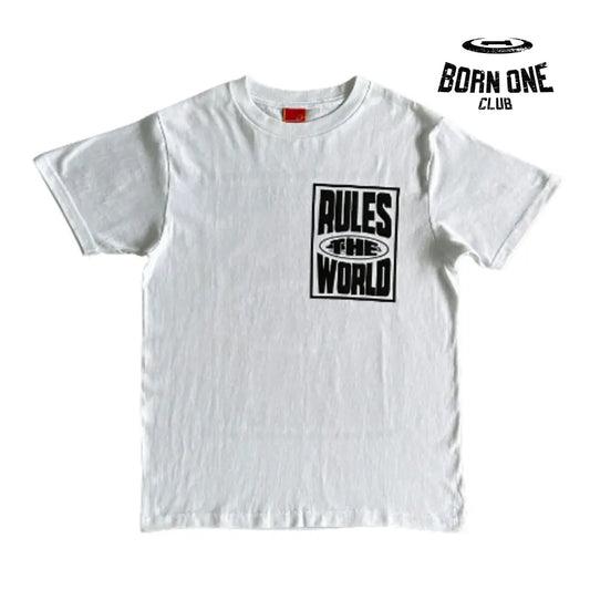 Camiseta Rules Block White and Black Corteiz