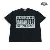 Camiseta Satoshi Nakamoto Explicit Codex Tee Black