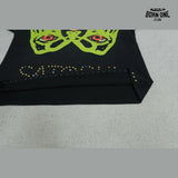 Camiseta Satoshi Nakamoto Green Hands Rhinestone Tee Black