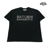 Camiseta Satoshi Nakamoto Rhinestone Logo Tee Black