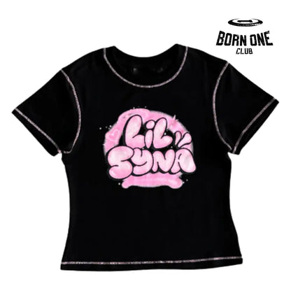 Camiseta Syna Feminina Lil Tee Pequeno (P) / Preto