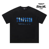 Camiseta Trapstar Blue Fire Pequeno (P) / Preto