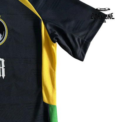 Camiseta Trapstar Football Black & Yellow & Green