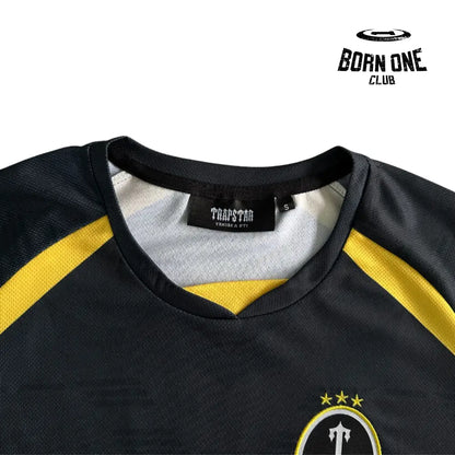 Camiseta Trapstar Football Black & Yellow & Green