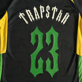 Camiseta Trapstar Football Black & Yellow & Green