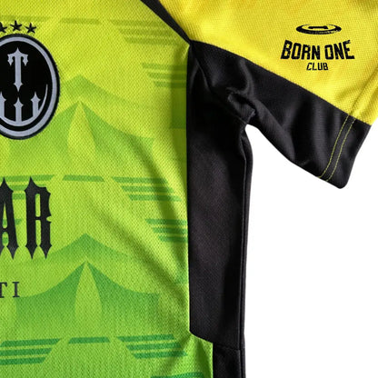 Camiseta Trapstar Football Green & Yellow & Black