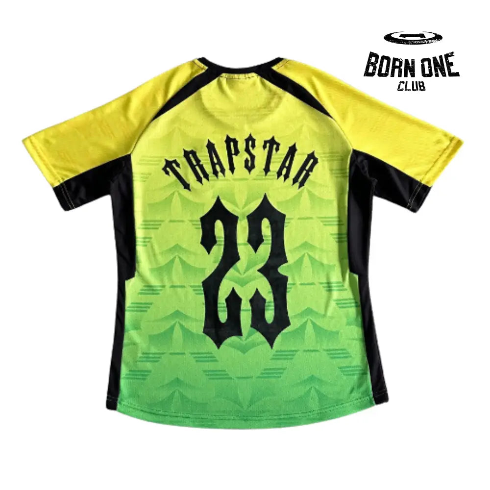 Camiseta Trapstar Football Green & Yellow & Black
