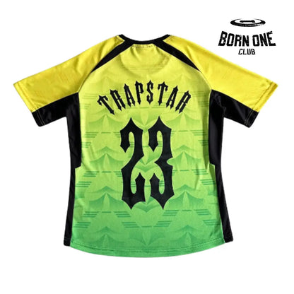 Camiseta Trapstar Football Green & Yellow & Black