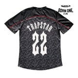 Camiseta Trapstar Football Grey & Red