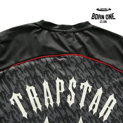 Camiseta Trapstar Football Grey & Red