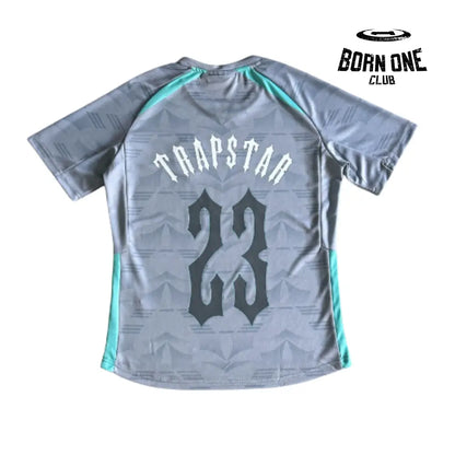 Camiseta Trapstar Football Grey & Sea Blue
