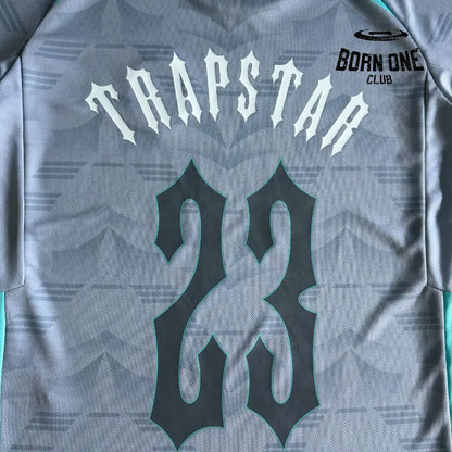 Camiseta Trapstar Football Grey & Sea Blue