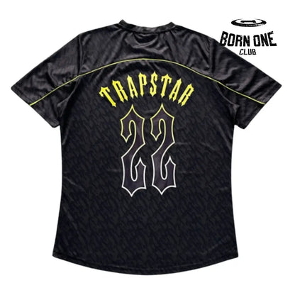 Camiseta Trapstar Football Jersey Black Lime