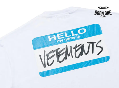 Camiseta Vetements ’My Name Is Vetements’