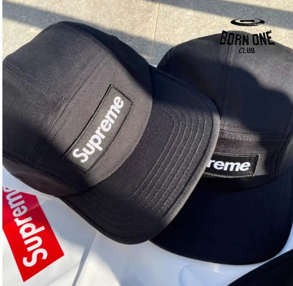 Cap Supreme Military Camp Black Boné
