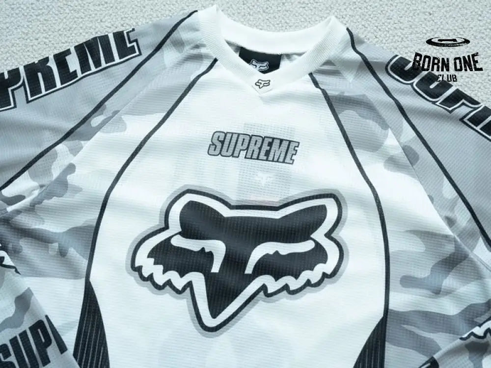 Camisa Fox Racing x Supreme DMX Snow Camo