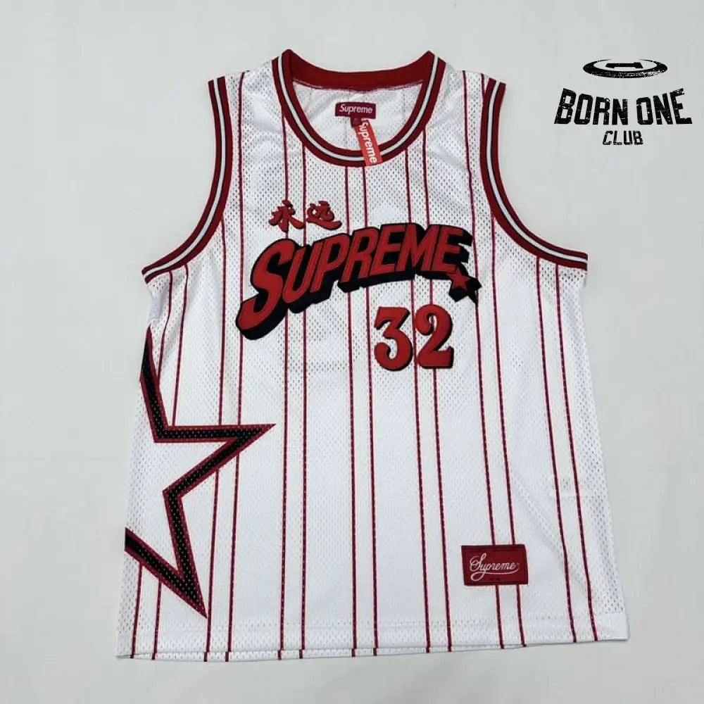 Camiseta Supreme Star Basketball Jersey White