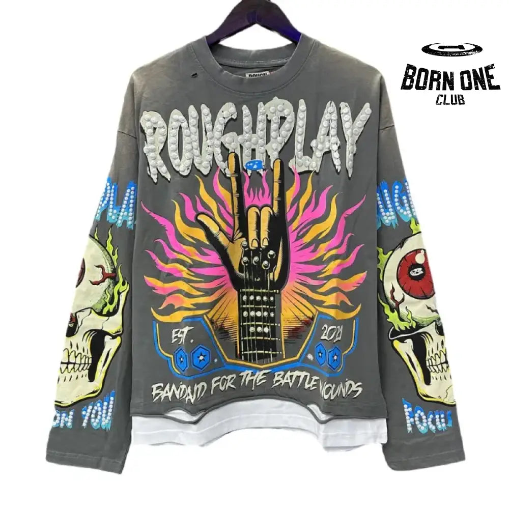 Rough Play Camiseta Manga Longa