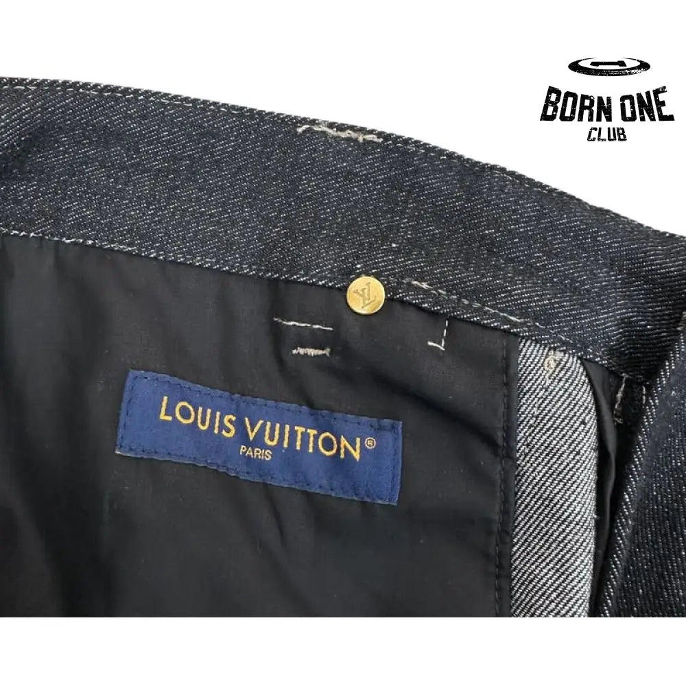Calça Louis Vuitton Monogram Flower Denim